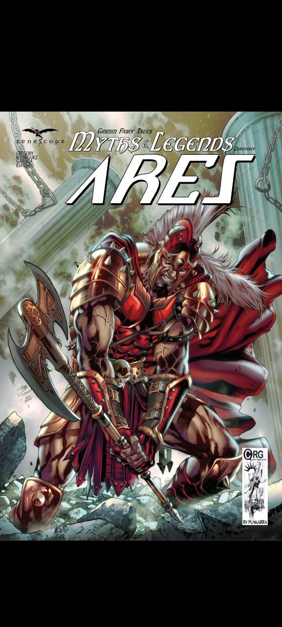 Portada ampliada de Mythos Legends Ares