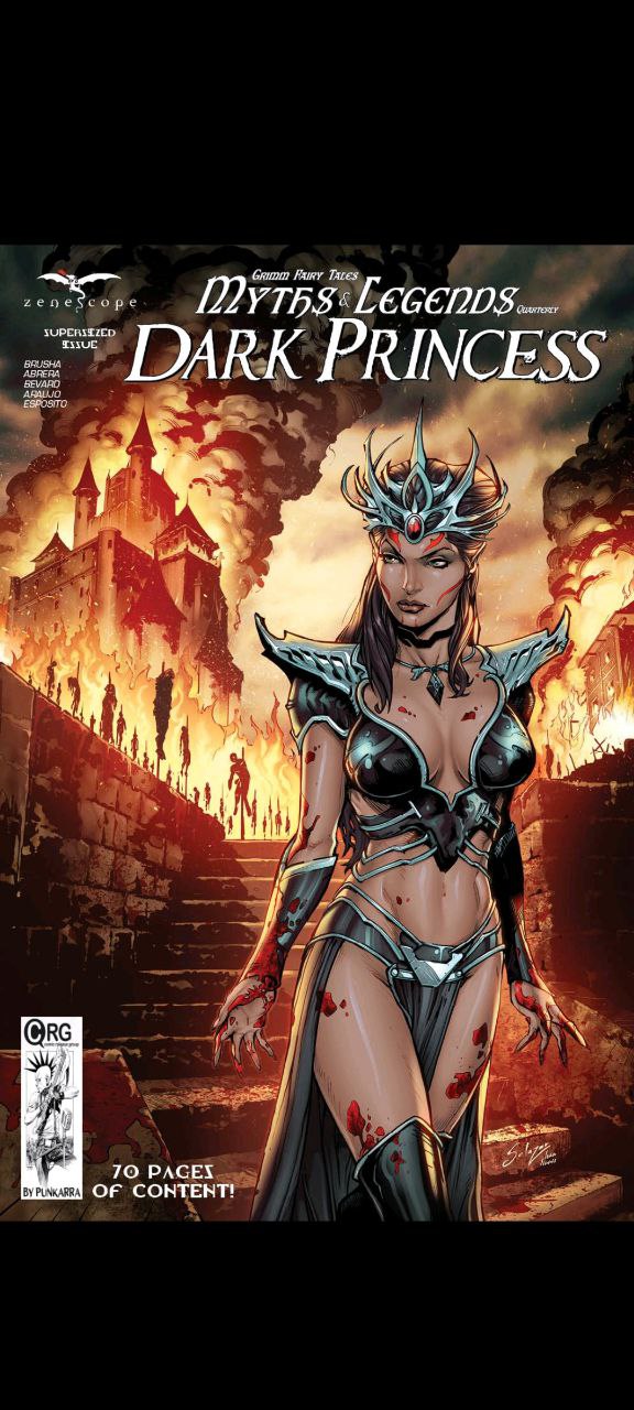 Portada ampliada de Myths Legends DARK PRINCESS