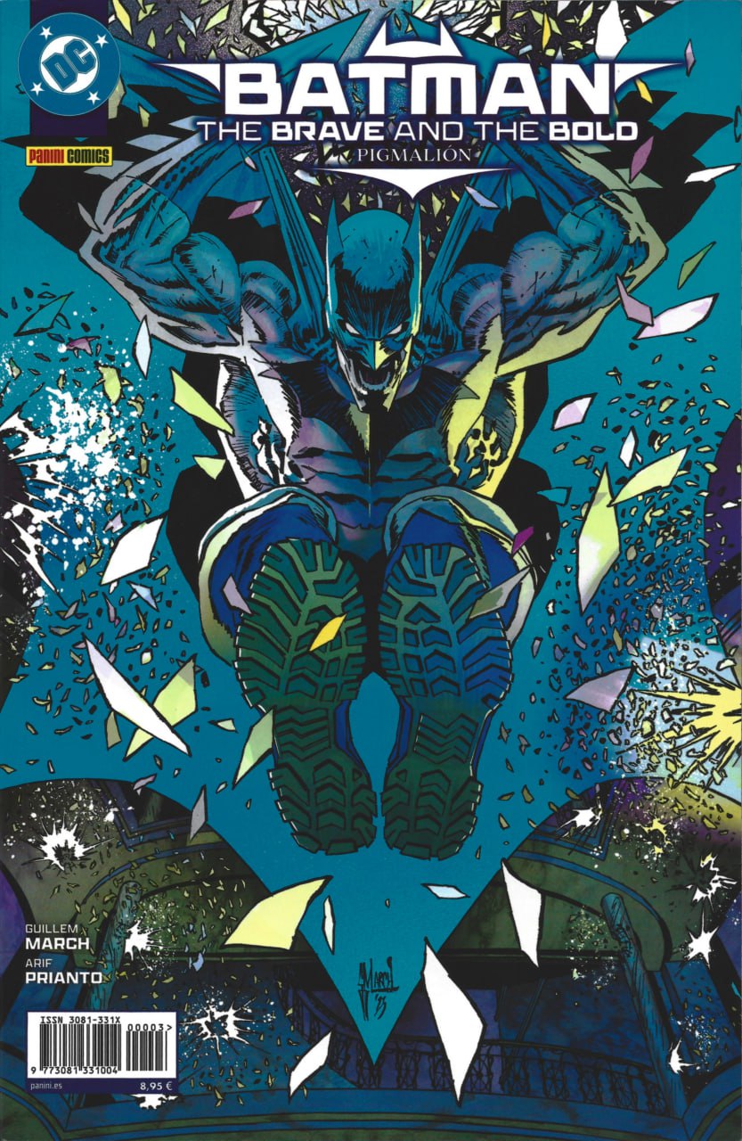 Portada ampliada de BATMAN THE BRAVE AND THE BOLD