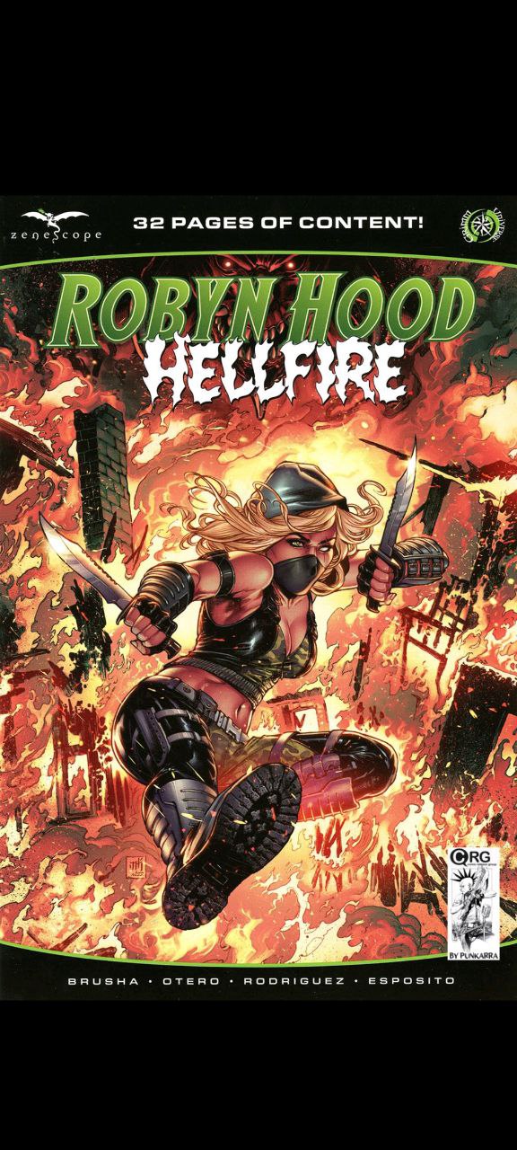 Portada ampliada de Robyn Hood: Hellfire