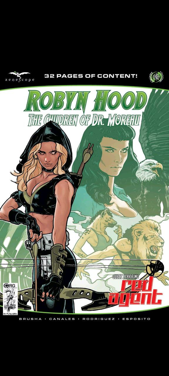 Portada ampliada de Robyn Hood: The Children of Dr. Moreau