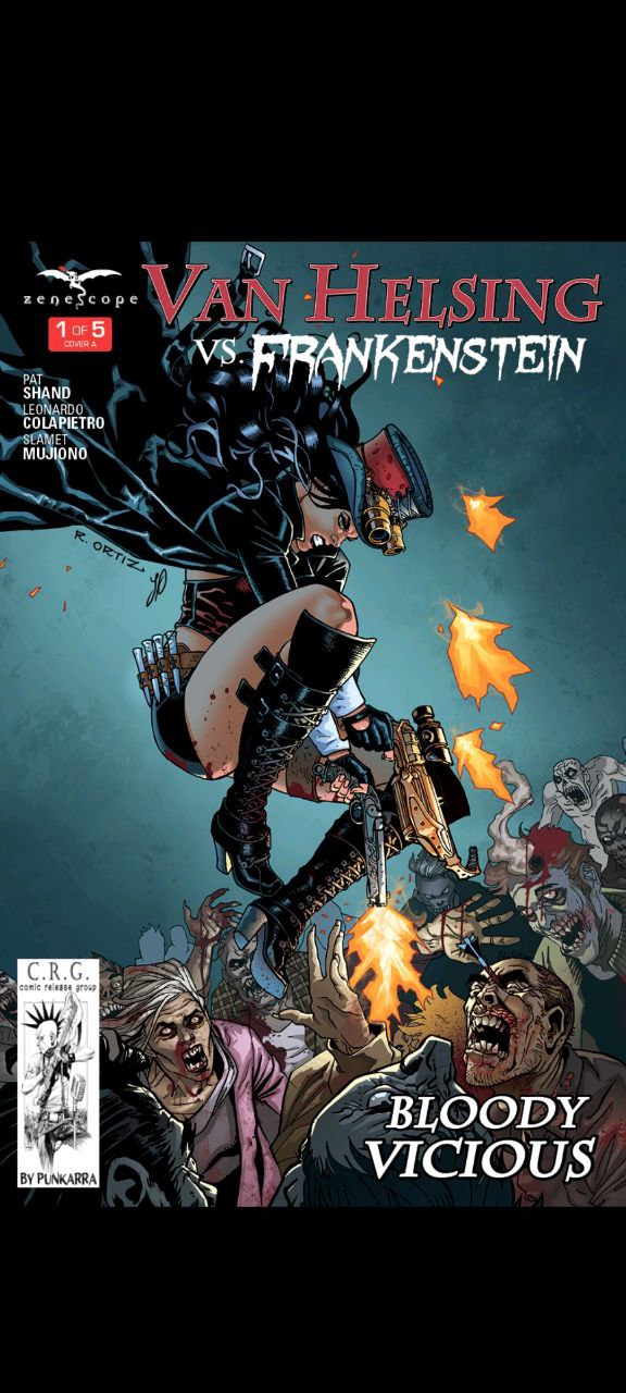 Portada ampliada de VAN HELSING VS FRANKENSTEIN