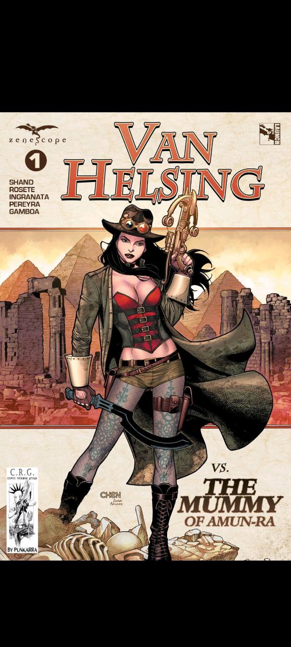 Portada ampliada de Van Helsing vs. The Mummy of Amun-Ra