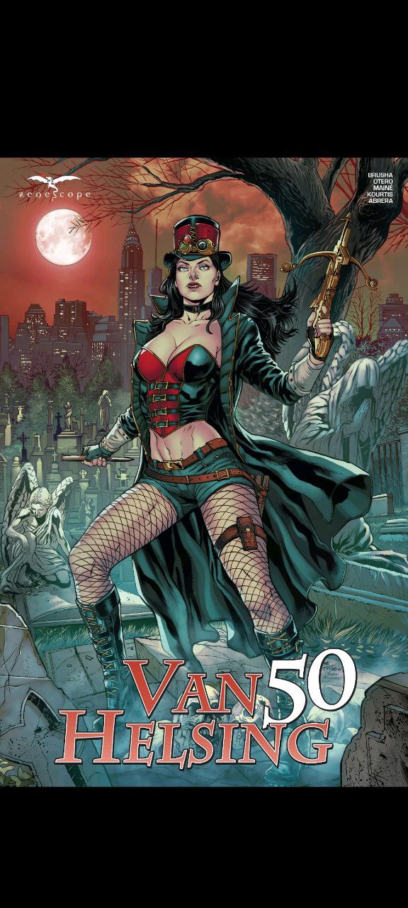 Portada ampliada de Van Helsing