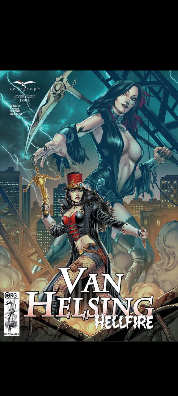 Portada ampliada de Van Helsing Hellfire