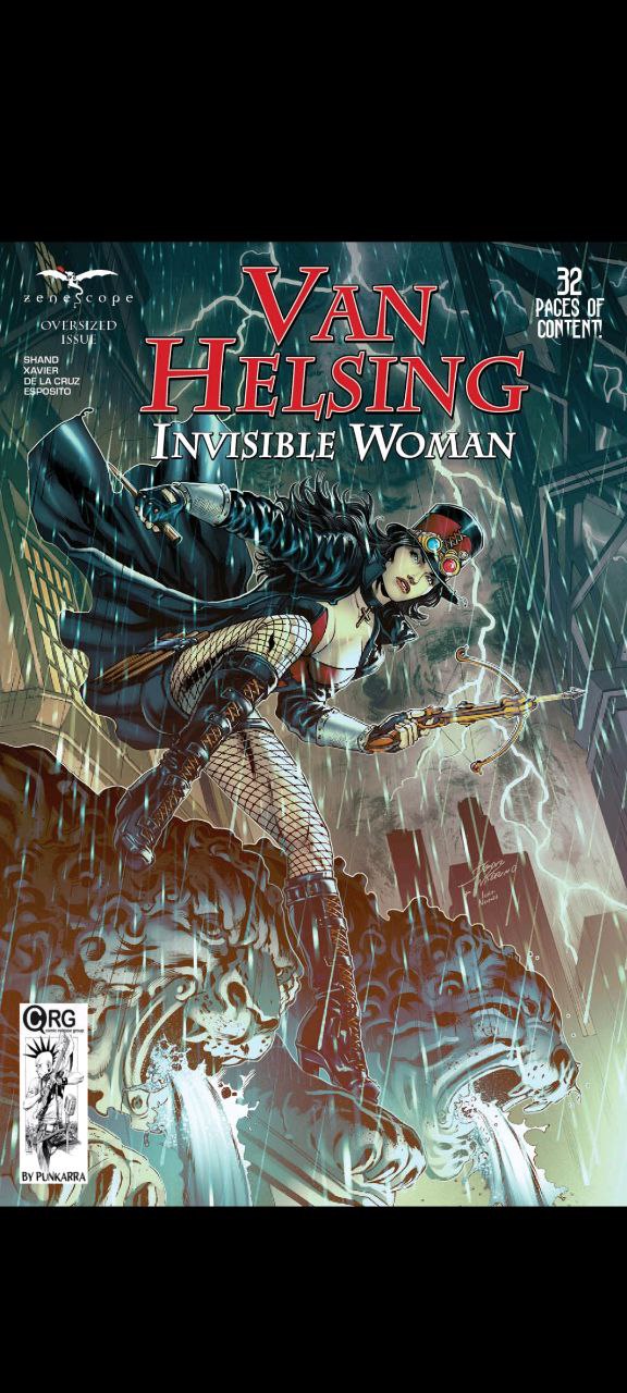 Portada ampliada de Van Helsing Invisible Woman