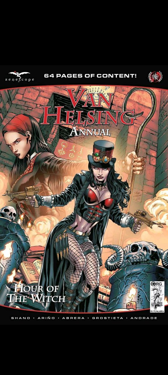 Portada ampliada de Van Helsing Annual