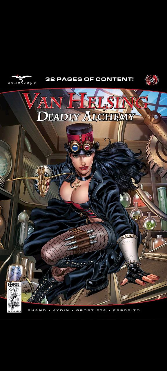 Portada ampliada de Van Helsing: Deadly Alchemy