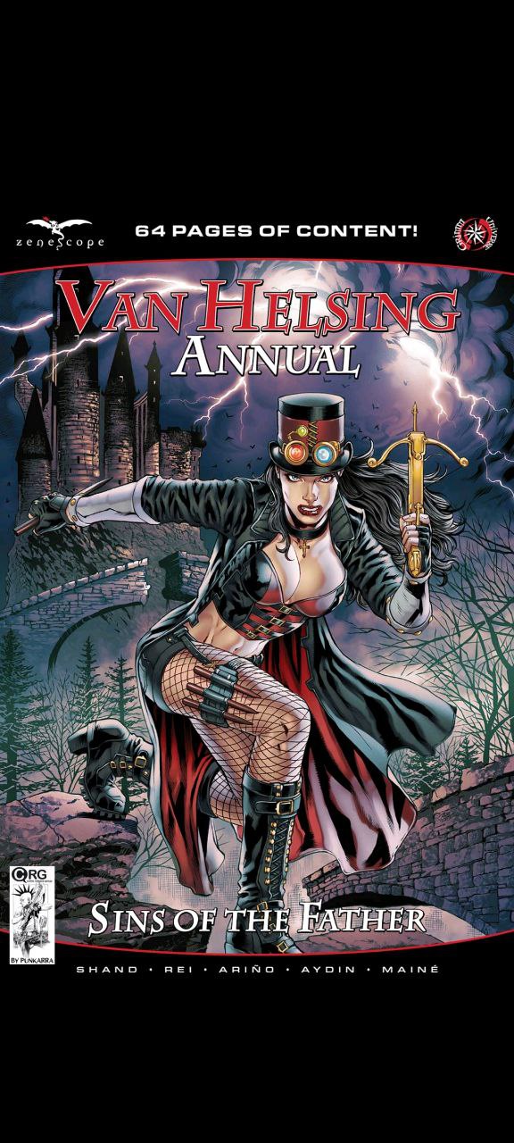 Portada ampliada de Van Helsing Annual