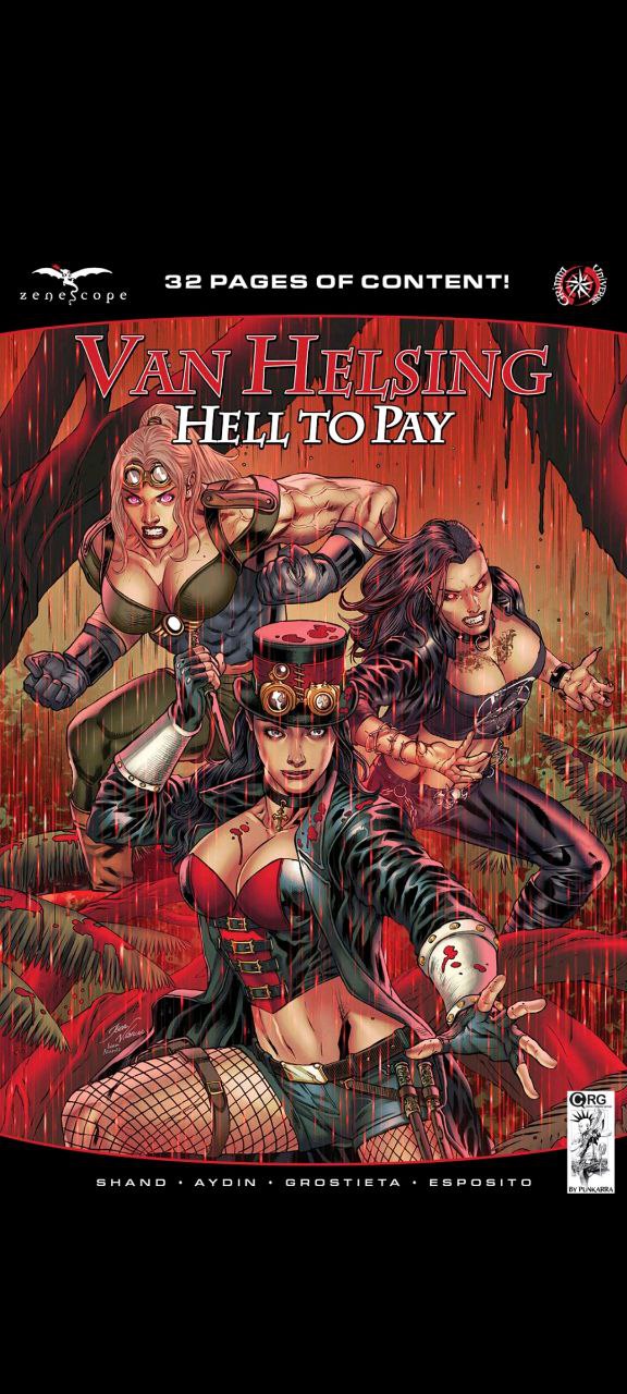 Portada ampliada de VAN HELSing HELL TO PAY