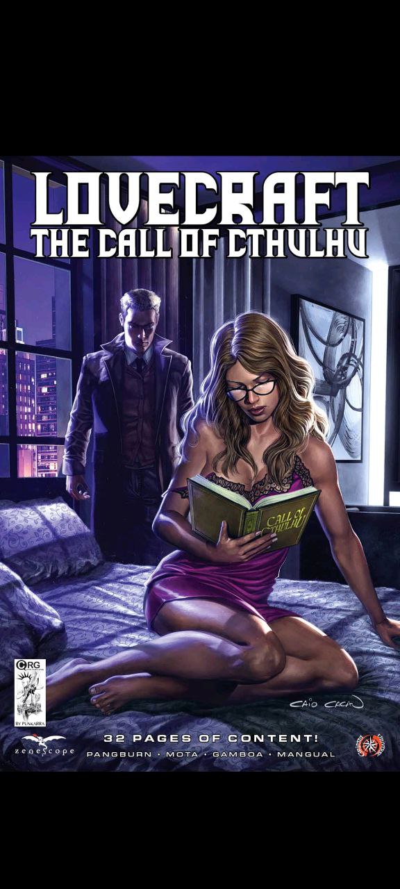Portada ampliada de LOVECRAFT THE CALL OF CTHULHU