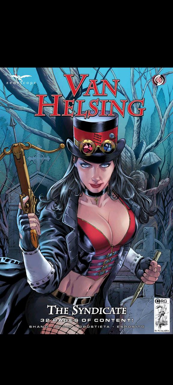 Portada ampliada de Van Helsing
