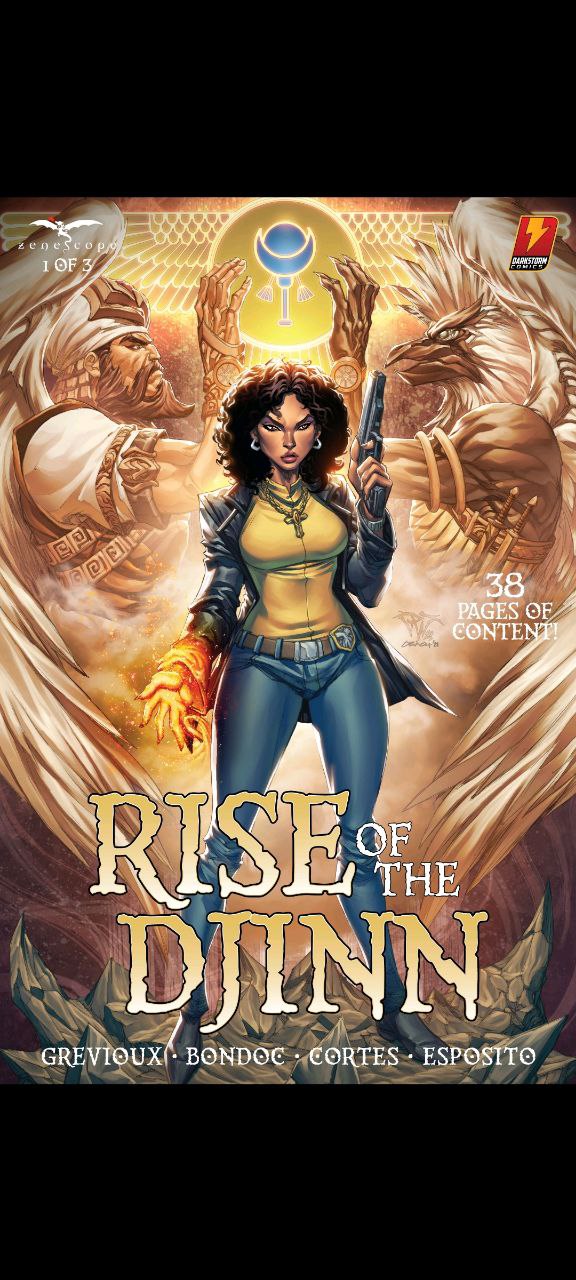 Portada ampliada de RISE OF THE DJINN