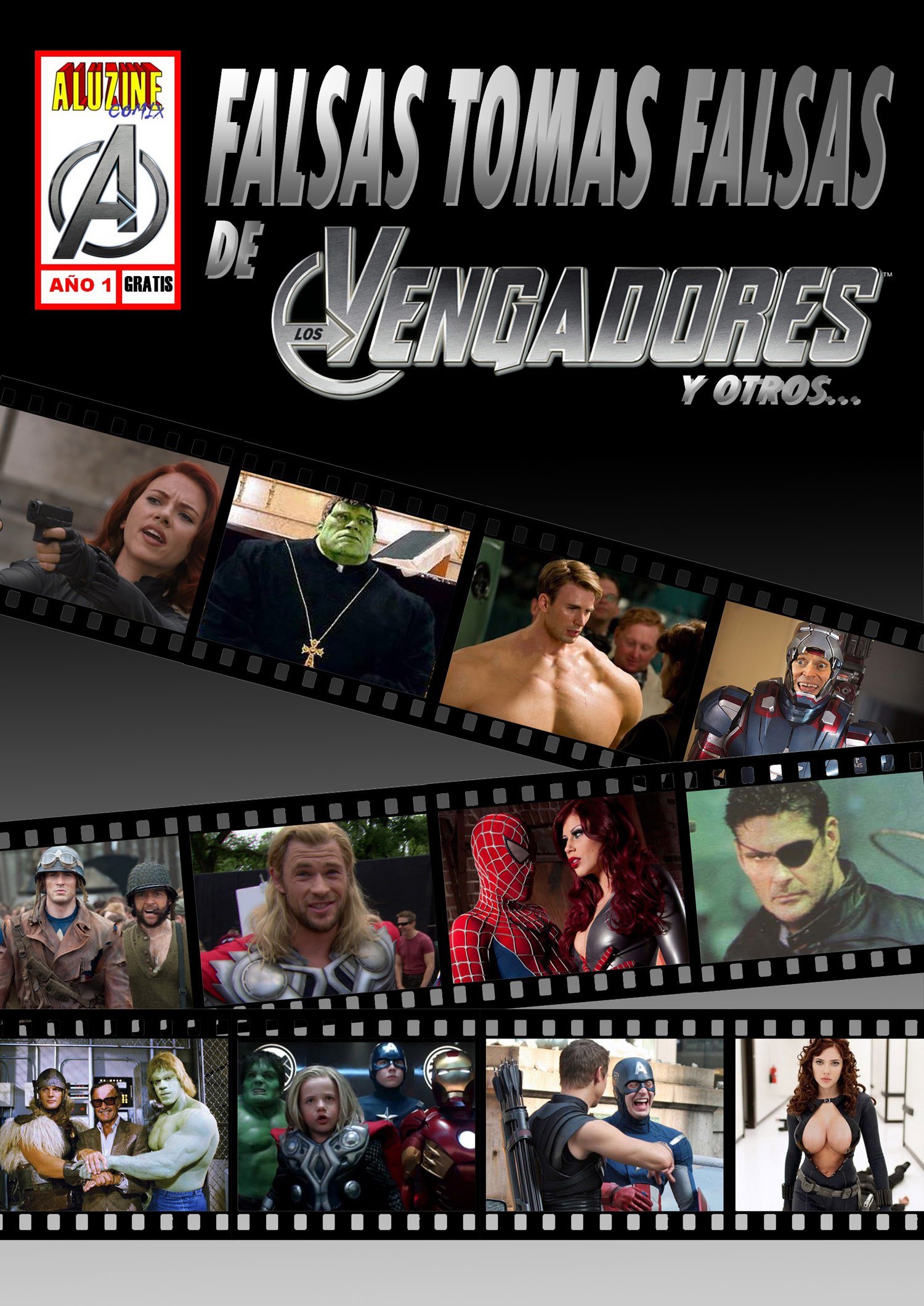 Portada ampliada de FALSAS TOMAS FALSAS DE VENGADORES Y OTROS...