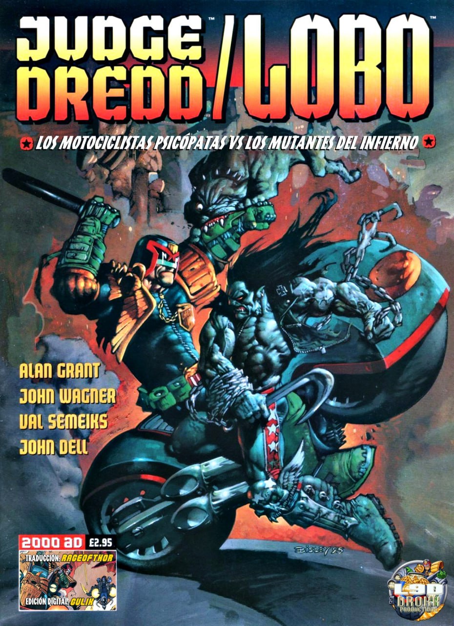 Portada ampliada de JUDGE DREDD / LOBO
