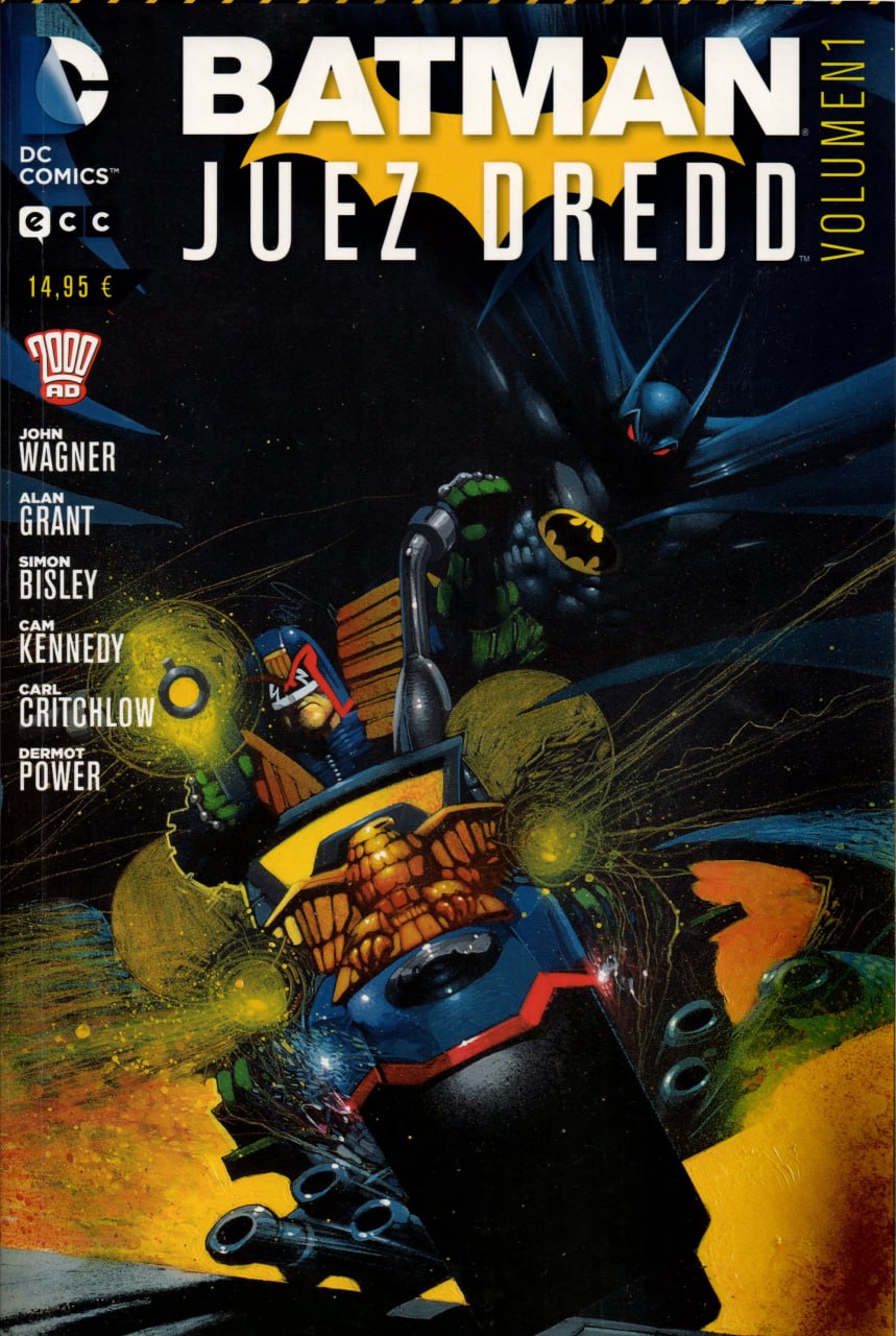 Portada ampliada de BATMAN JUEZ DREDD