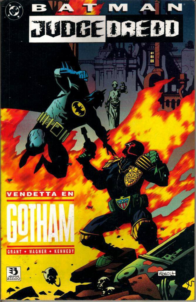 Portada ampliada de BATMAN JUDGE DREDD