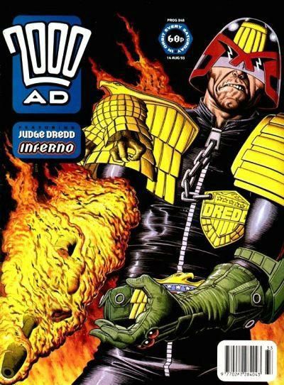 Portada ampliada de Judge Dredd Inferno