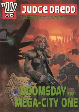 Portada ampliada de JUDGE DREDD DOOMSDAY FOR MEGA-CITY ONE