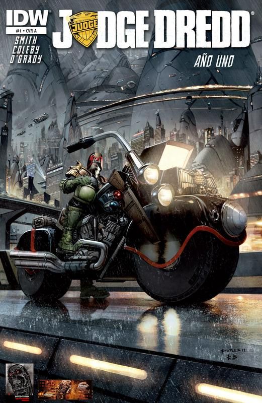Portada ampliada de Judge Dredd and Uno