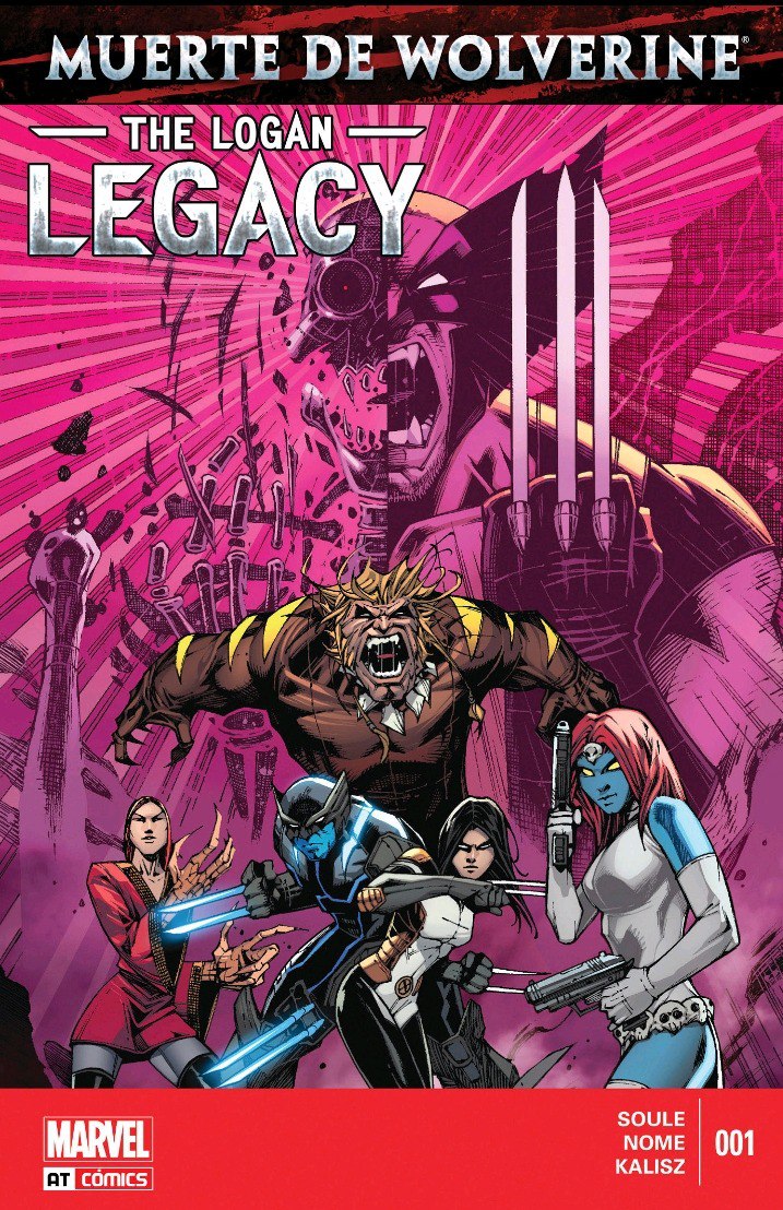 Portada ampliada de MUERTE DE WOLVERINE THE LOGAN LEGACY