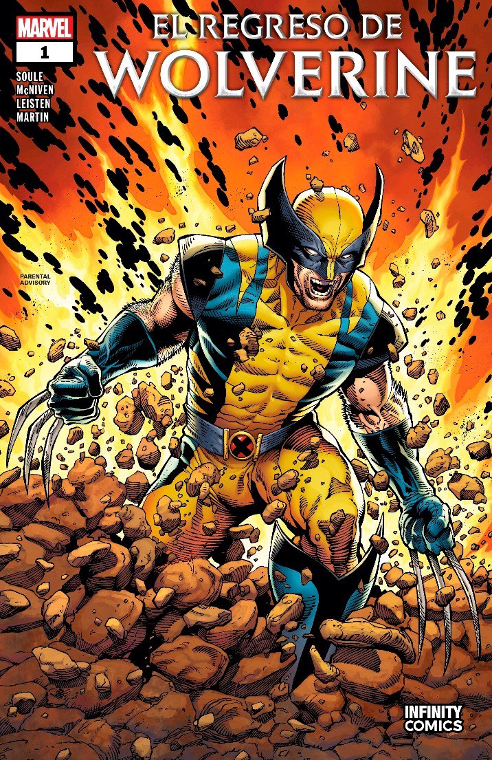 Portada ampliada de EL REGRESO DE WOLVERINE