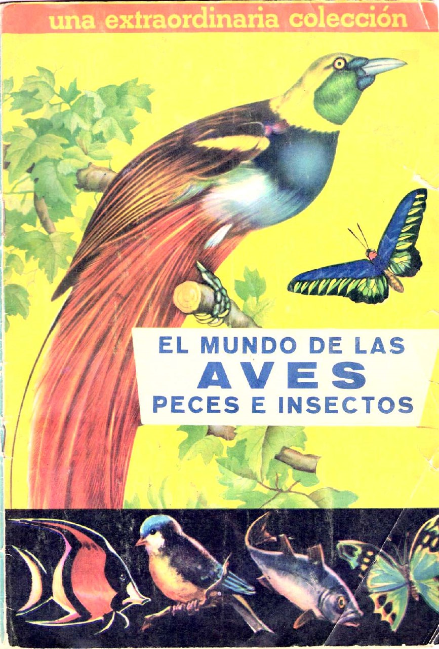 Portada ampliada de EL MUNDO DE LAS AVES PECES E INSECTOS