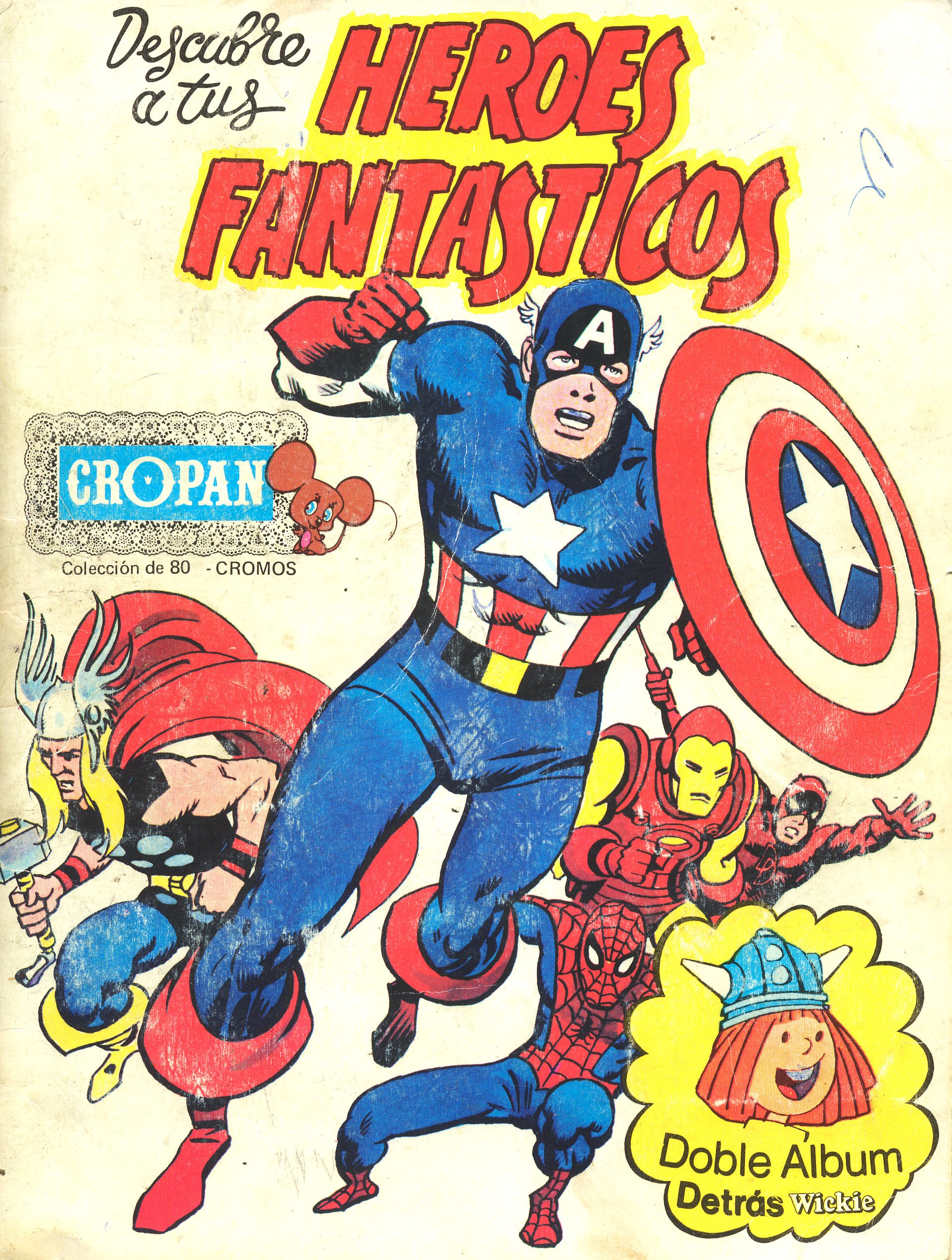 Portada ampliada de Heroes fantasticos