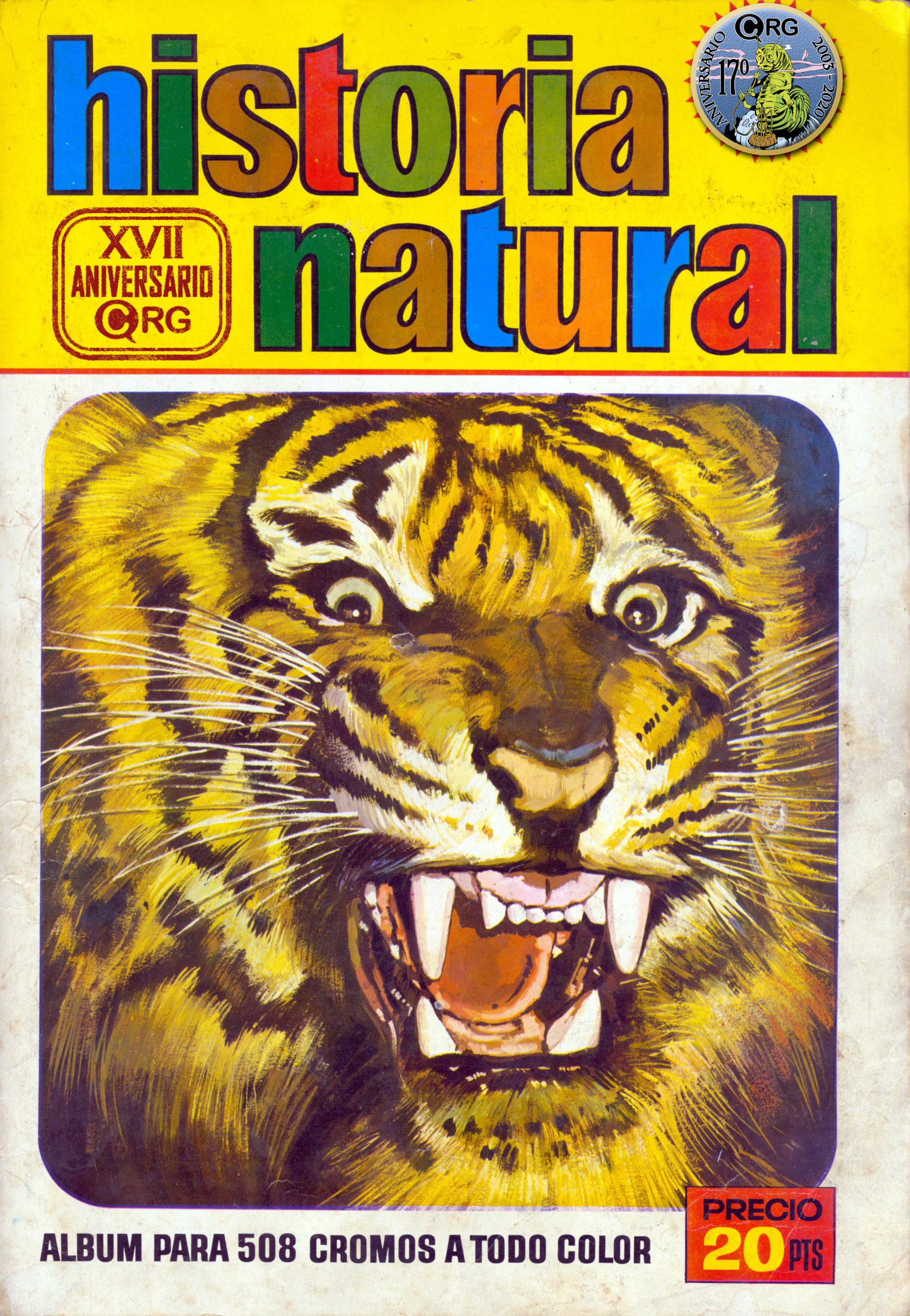 Portada ampliada de historia natural
