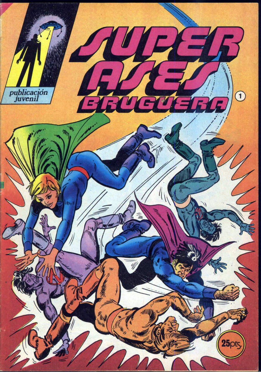 Portada ampliada de SUPER ASES BRUGUERA
