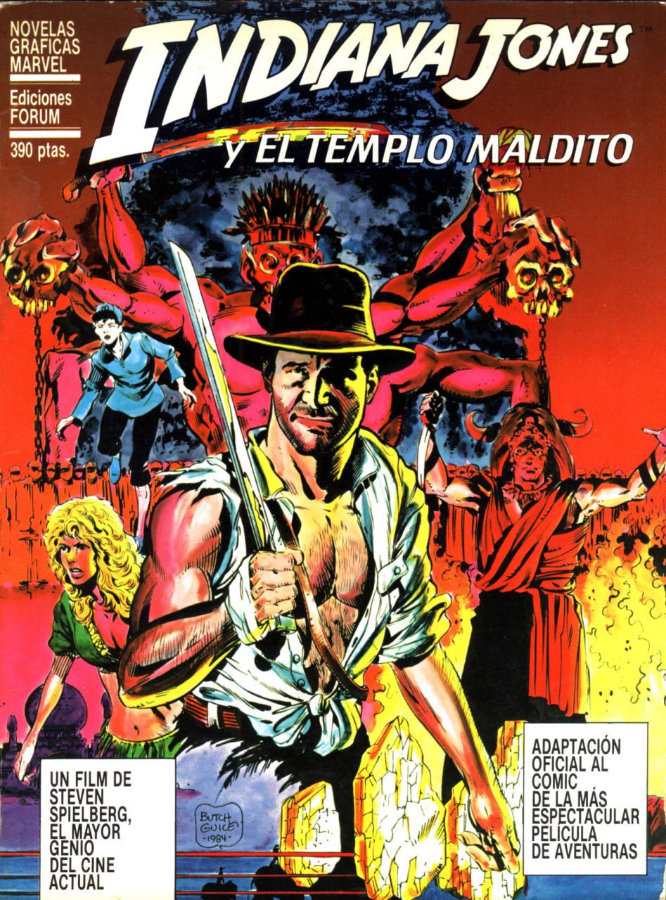 Portada ampliada de INDIANA JONES Y EL TEMPLO MALDITO