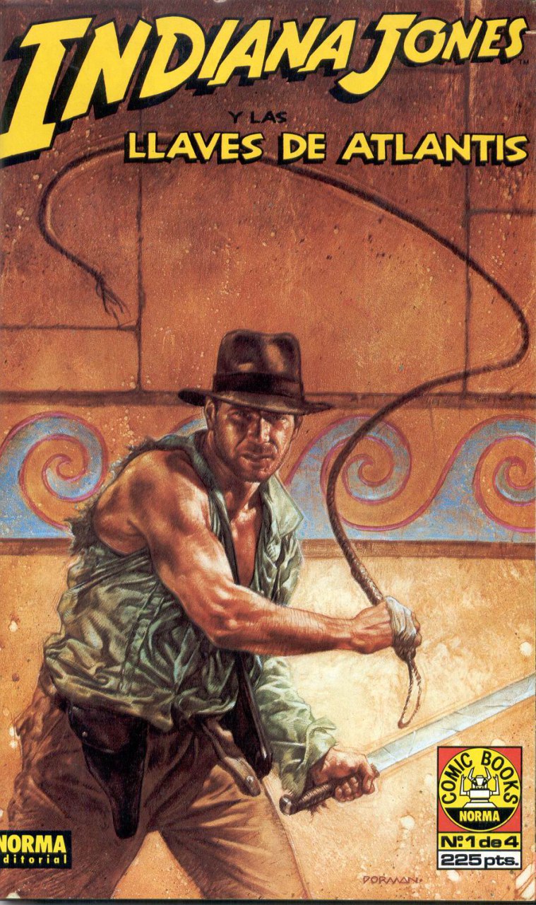 Portada ampliada de INDIANA JONES LLAVES DE ATLANTIS