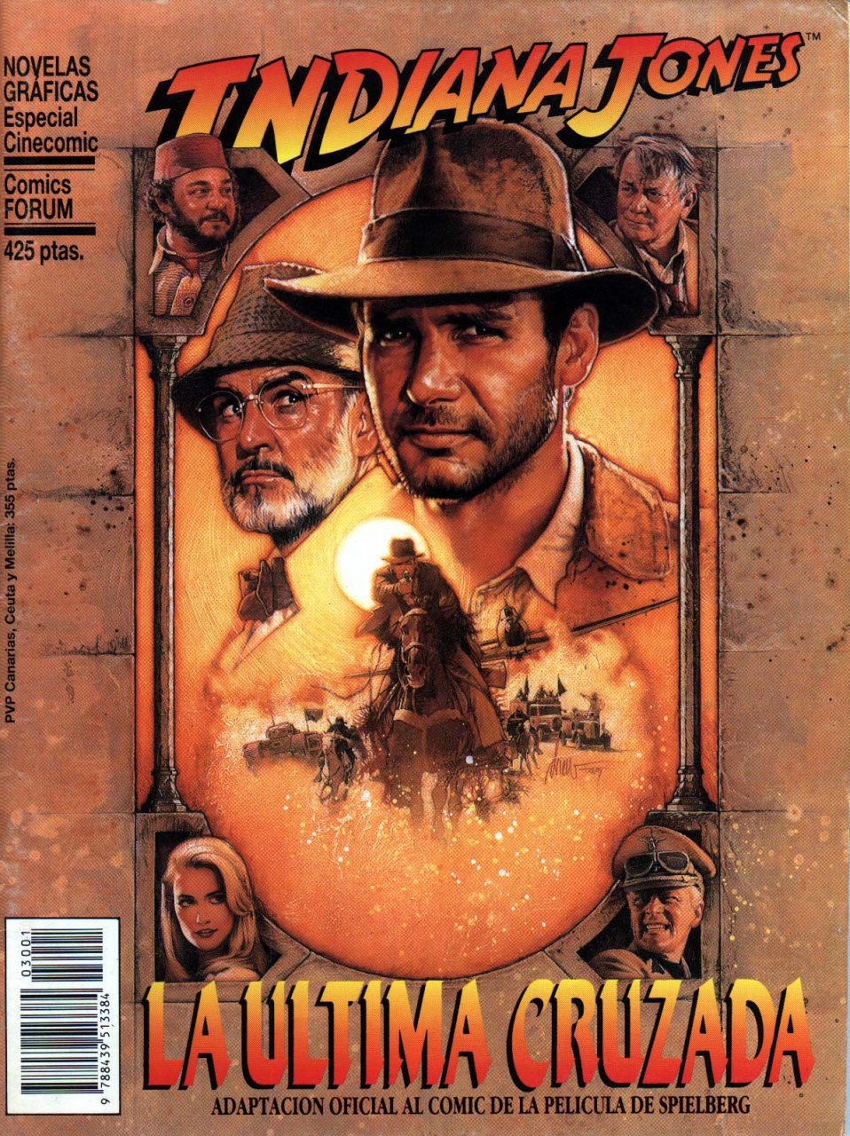Portada ampliada de Indiana Jones