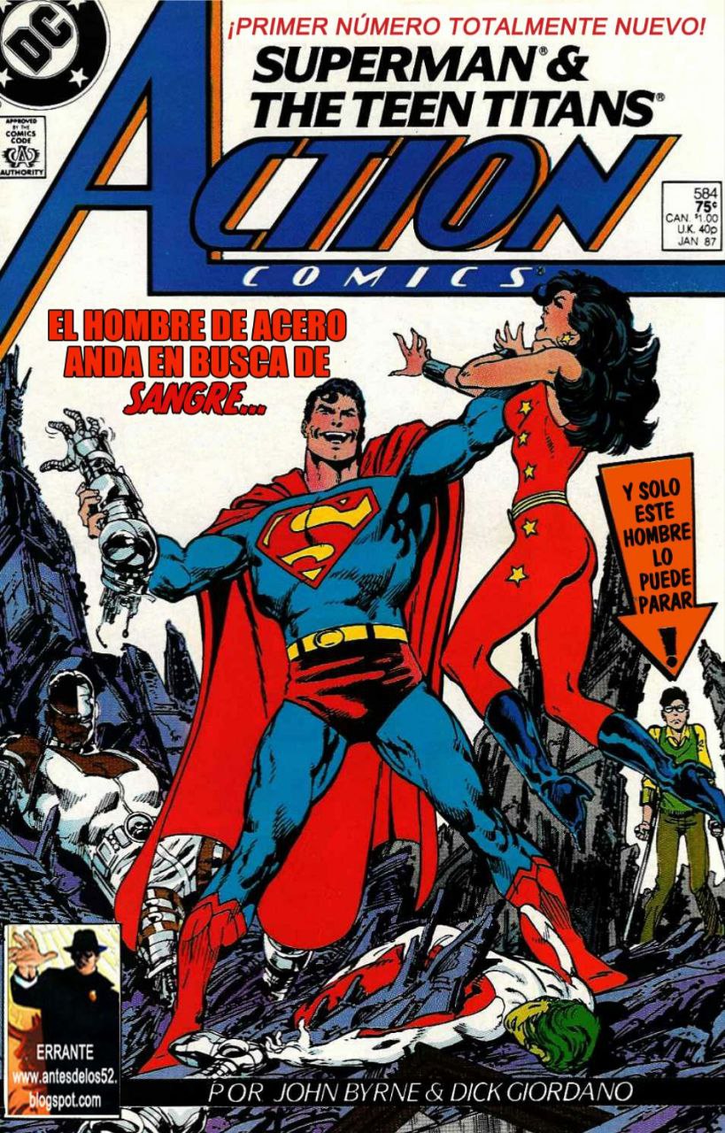 Portada ampliada de SUPERMAN & THE TEEN TITANS ACTION COMICS