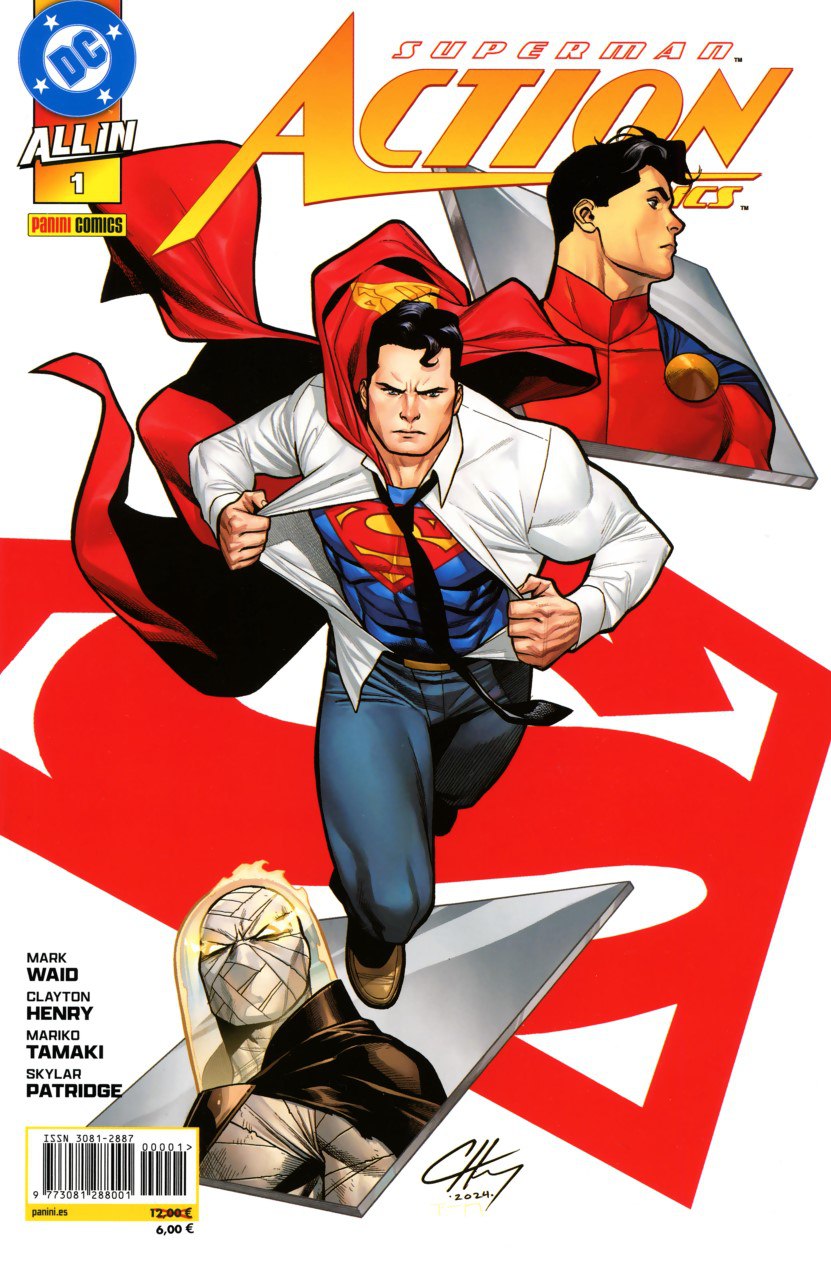 Portada ampliada de Superman Action