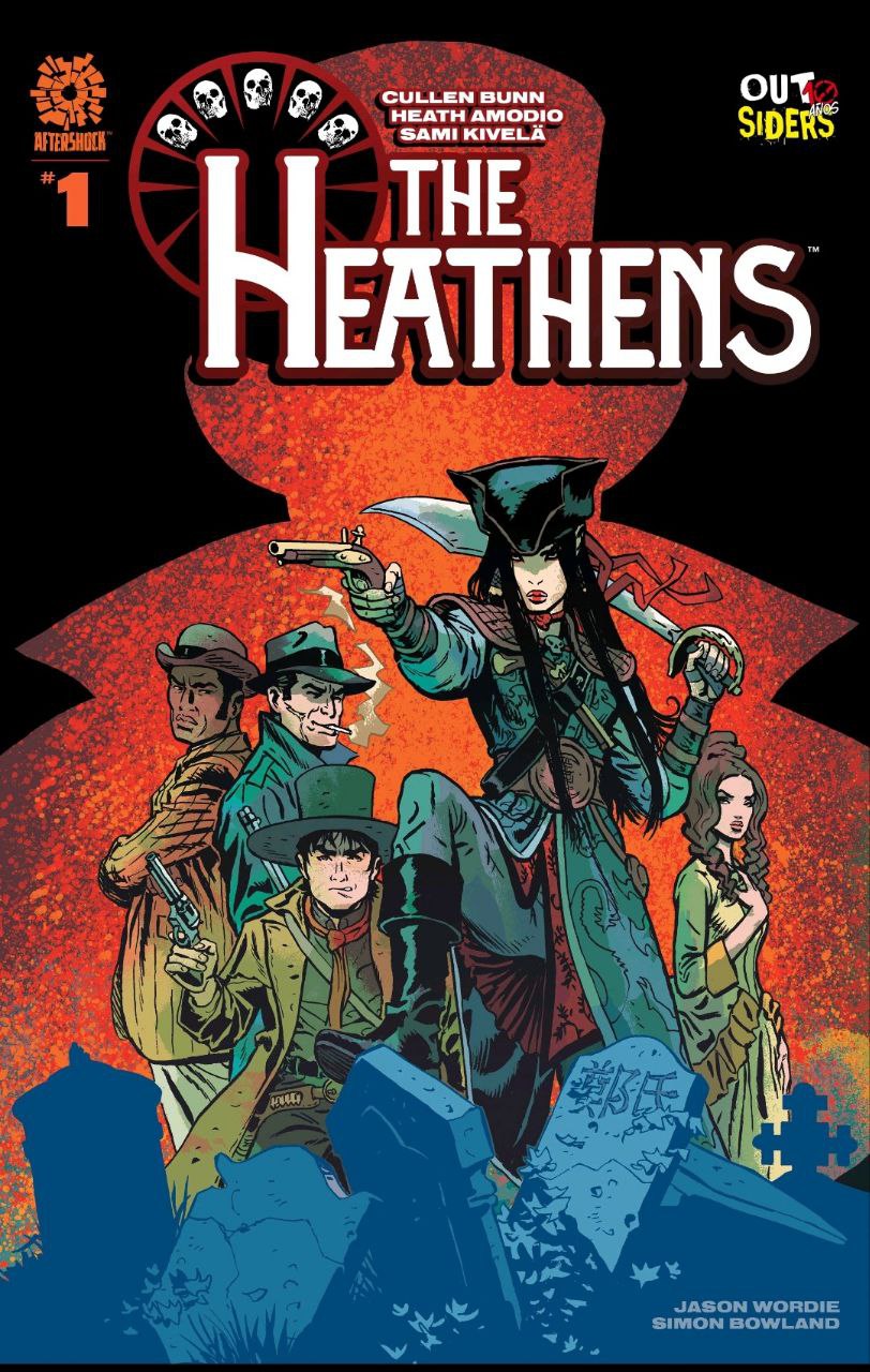 Portada ampliada de The Heathens