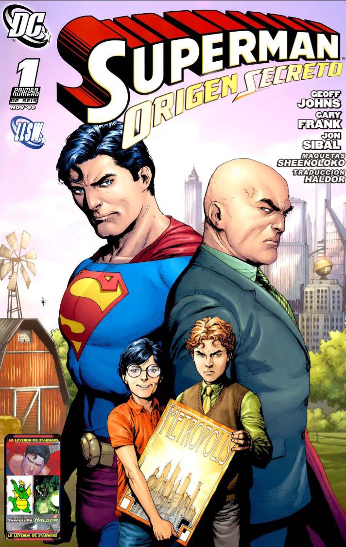 Portada ampliada de SUPERMAN ORIGEN SECRETO