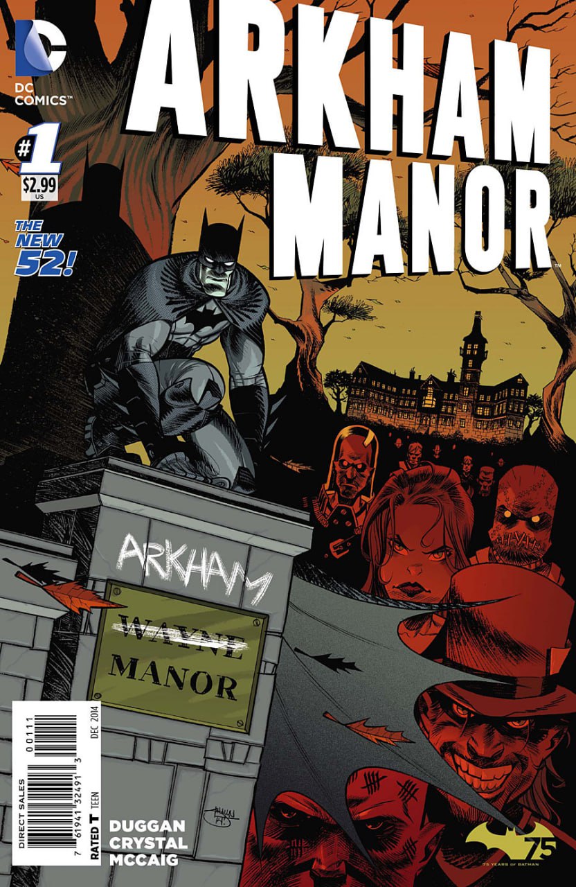 Portada ampliada de ARKHAM MANOR