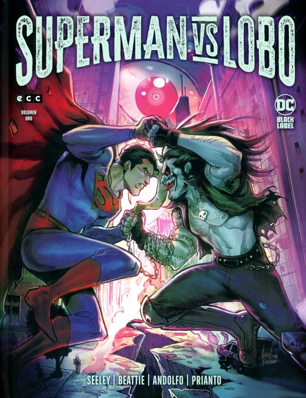 Portada ampliada de SUPERMAN VS LOBO