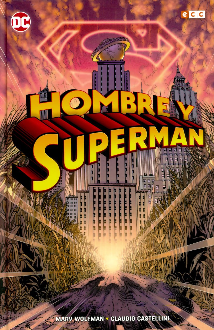 Portada ampliada de Hombre y Superman