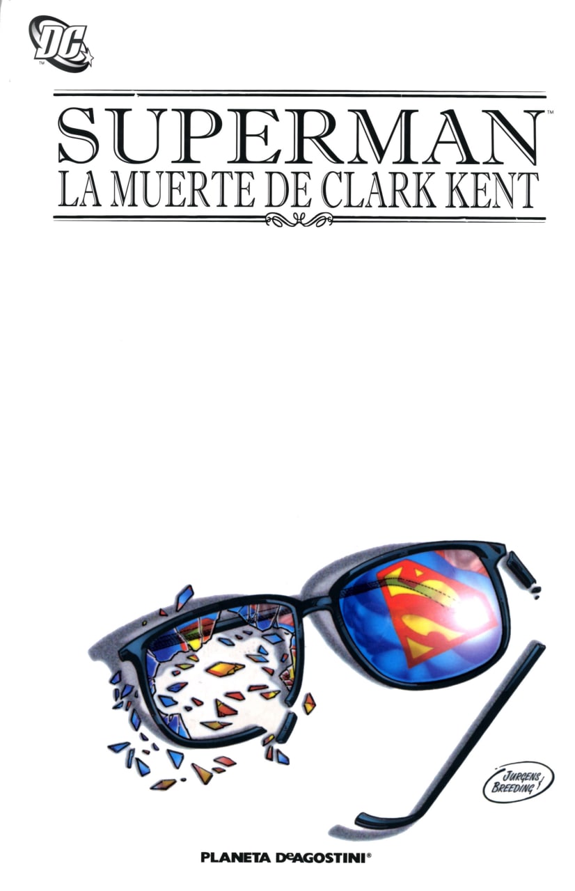 Portada ampliada de SUPERMAN LA MUERTE DE CLARK KENT