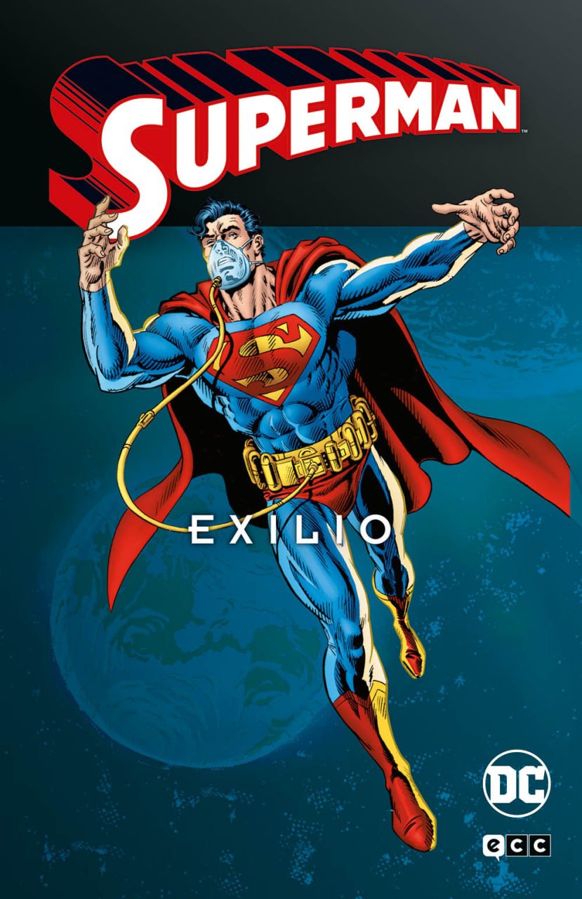 Portada ampliada de SUPERMAN EXILIO