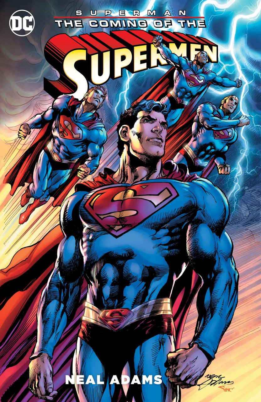 Portada ampliada de SUPERMAN THE COMING OF THE SUPER MEN