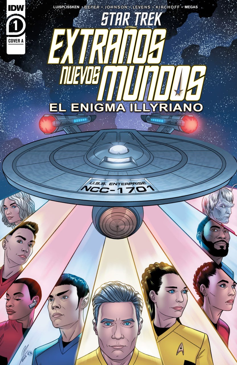 Portada ampliada de STAR TREK EXTRANOS NUEVOS MUNDOS EL ENIGMA ILLYRIANO