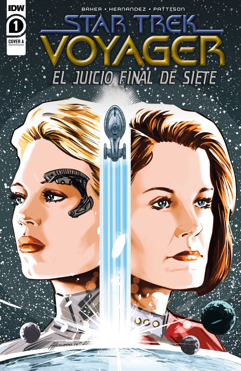 Portada ampliada de STAR TREK VOYAGER EL JUICIO FINAL DE SIETE