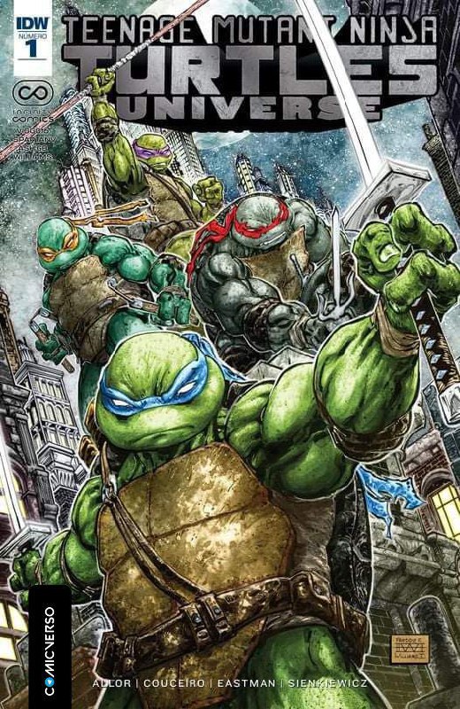 Portada ampliada de TEENAGE MUTANT NINJA TURTLES UNIVERSE