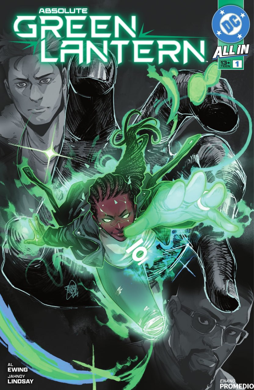 Portada ampliada de ABSOLUTE GREEN LANTERN ALL IN #1