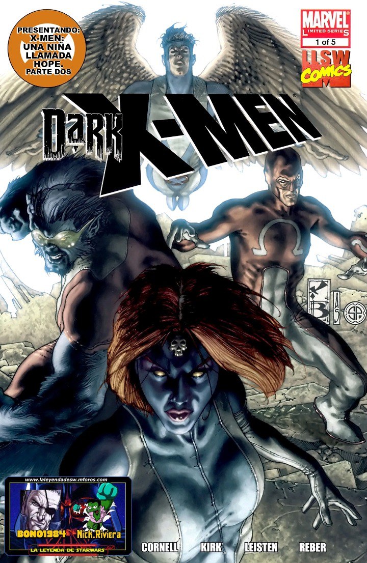 Portada ampliada de Dark X-Men