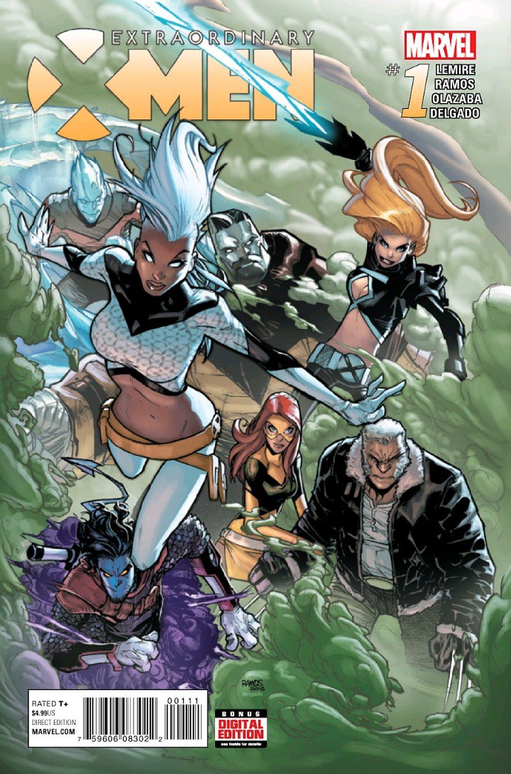 Portada ampliada de Extraordinary X-Men