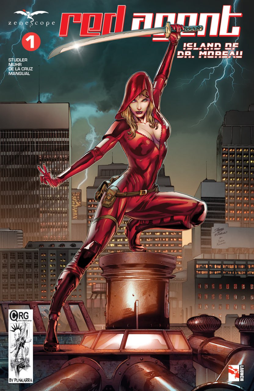 Portada ampliada de Red Agent: Island of Dr. Moreau